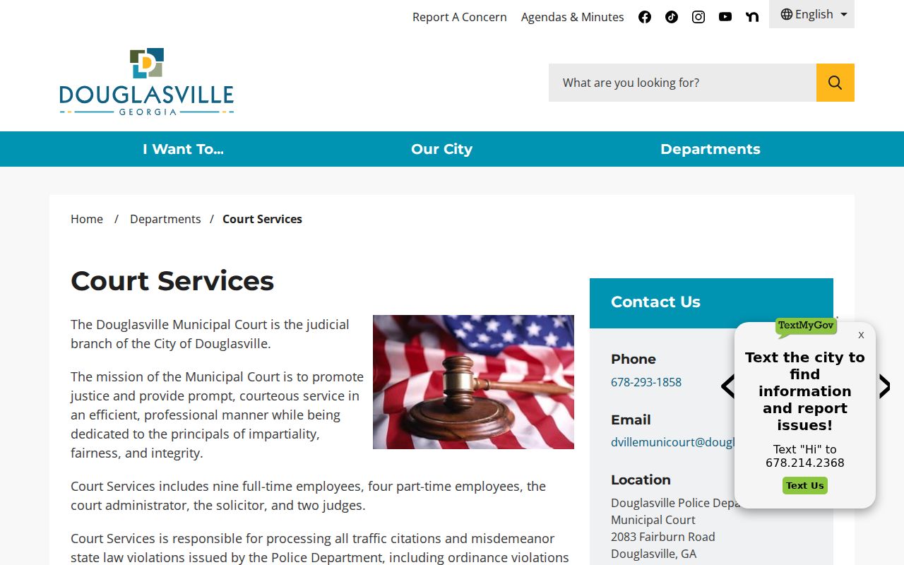 Douglas County arrest warrant questions at Douglasville Court Services